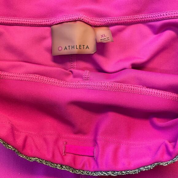 Athleta Pink Circuit Capri Yoga Fitness Pants size XL - Picture 3 of 10
